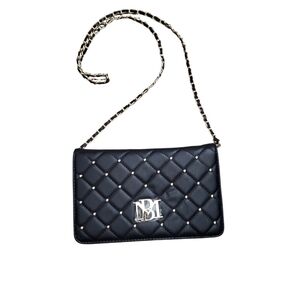 Badgley Mischka Black Quilted Crossbody Bag